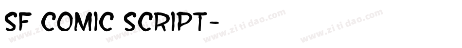 SF Comic Script字体转换